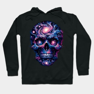 Galactic Skull Nebula Art Hoodie